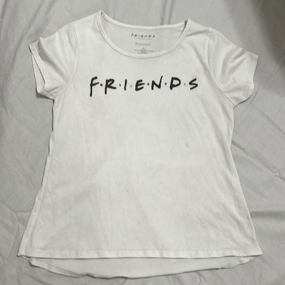 This is a TV show “F. R. I. E. N. D. S” shirt.